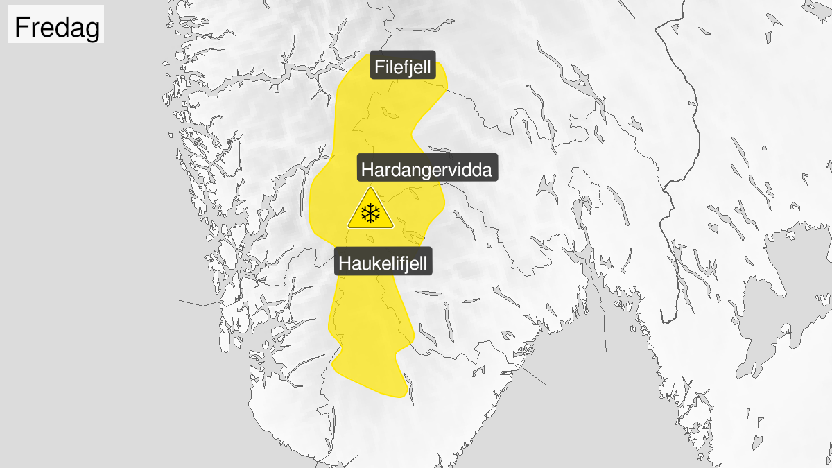 Kart over Kraftig snøfokk, gult nivå, Langfjella, 2023-12-14T23:00:00+00:00, 2023-12-15T22:00:00+00:00