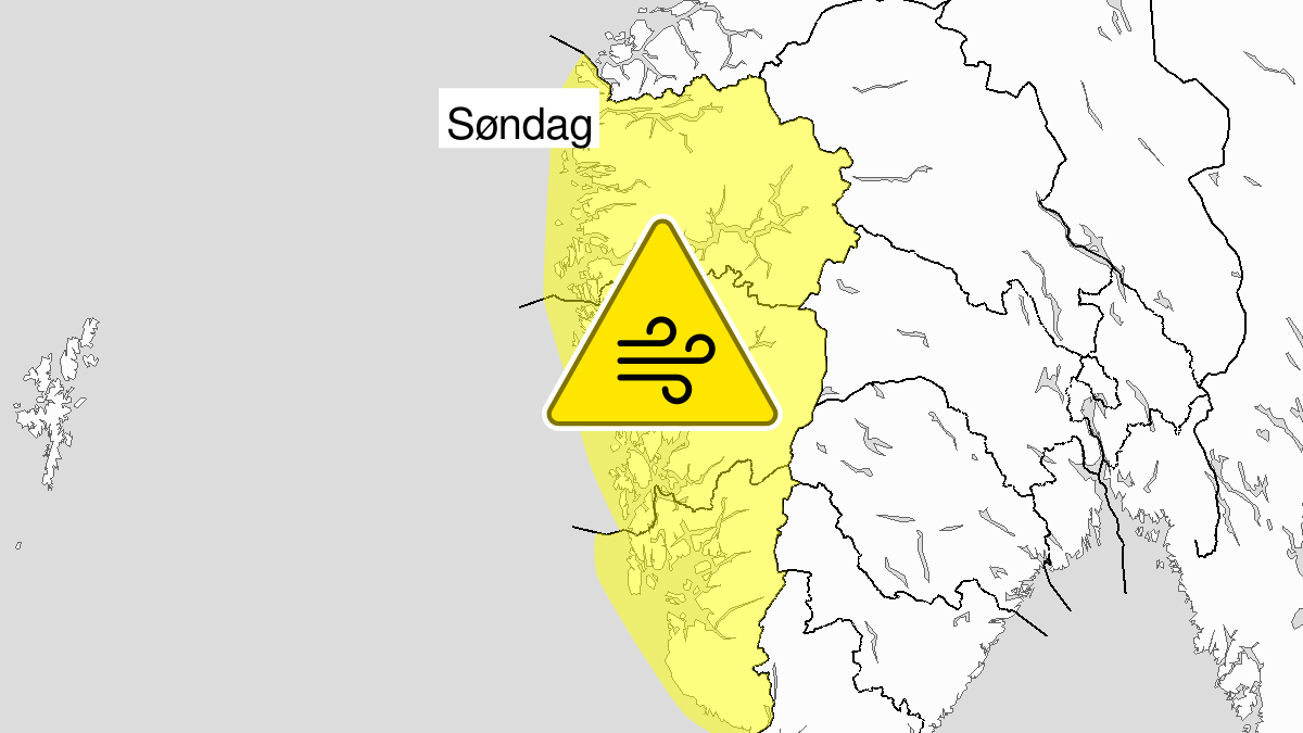 Kraftige vindkast, gult nivå, Hordaland og Sogn og Fjordane, 15 September 02:00 UTC til 15 September 17:00 UTC.