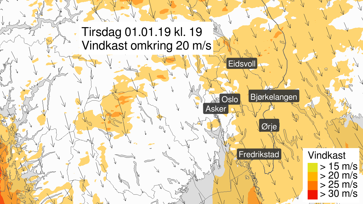 Grafiske beskrivelse av farevarslet