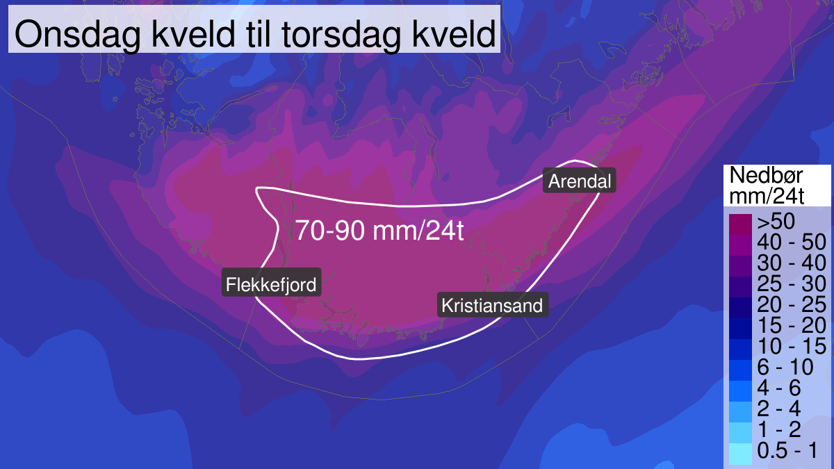 Grafiske beskrivelse av farevarslet