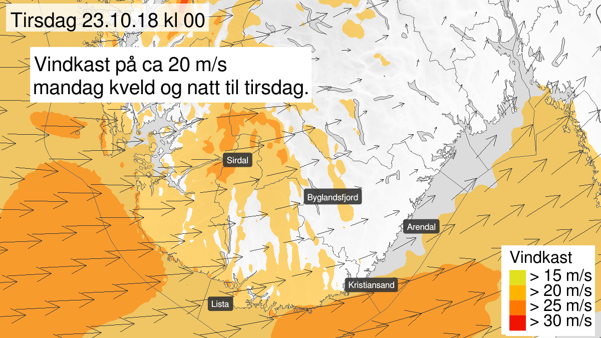 Grafiske beskrivelse av farevarslet